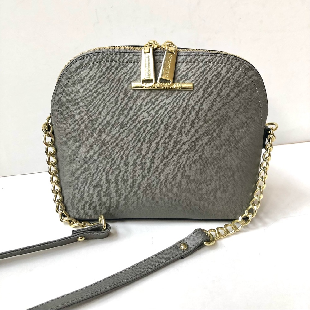 Steve Madden Saffiano Pleather Domed Crossbody EUC